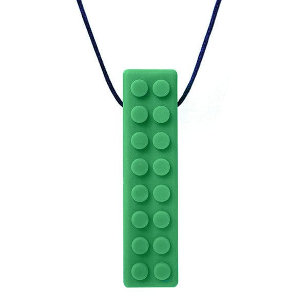 ARK Therapeutics Chew Forest Green XXT Toughest Ark's Brick Stick Textured Chew Necklace