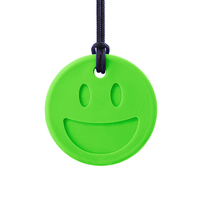 ARK Therapeutics Chew Lime green - Xt Medium ARK's Smiley Face Chew Necklace