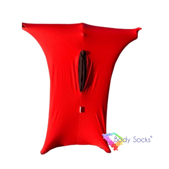 Body Socks Lycra Body Sock Small - 68 x 100cm - suitable for individuals up to 110cms tall / Red Lycra Body Socks