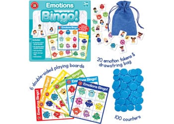 Educational Vantage Game Emotions Bingo