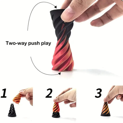 Fancy fidget 3D Spiral Cone