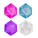 MDI Fidget Polyhedron / Pink Smoosho Jelly