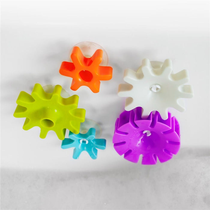 Tomy Australia bath toy Cogs (5 Piece) Boon Building Bath Toys