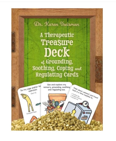 Woodslane Cards Therapeutic Treasure Deck of Grounding, Soothing, Coping and Regulating