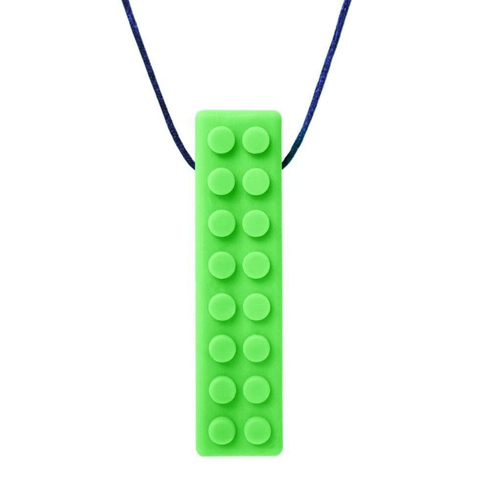 ARK Therapeutics Chew Lime Green - XT Medium Ark's Brick Stick Textured Chew Necklace