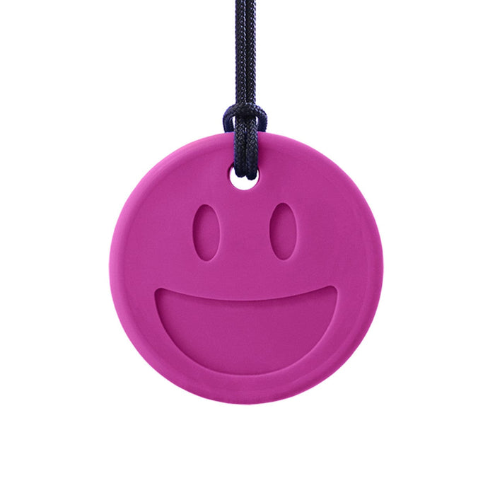 ARK Therapeutics Chew Magenta - Standard ARK's Smiley Face Chew Necklace