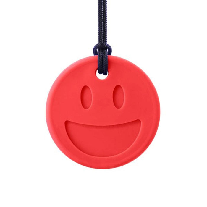 ARK Therapeutics Chew Red - Standard ARK's Smiley Face Chew Necklace