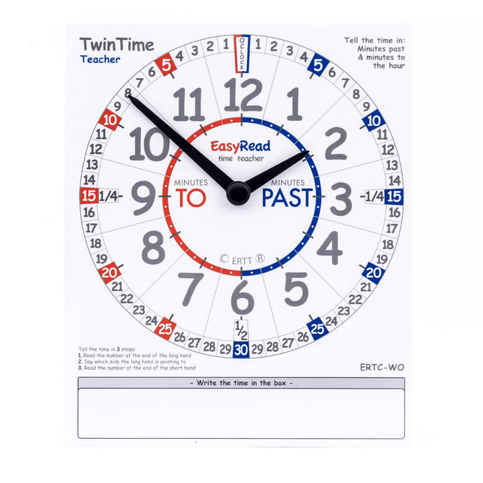 EasyRead Easy Read Clock Teacher (Individual) EasyRead TwinTime Cards