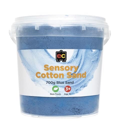 Educational Colours Blue Sensory Cotton Sand 700gms