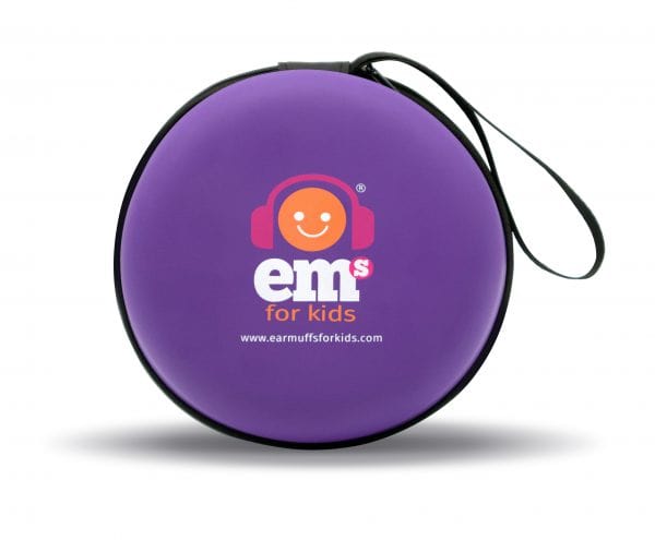 Em's For Kids Earmuffs Purple Ems for Kids Hard Case