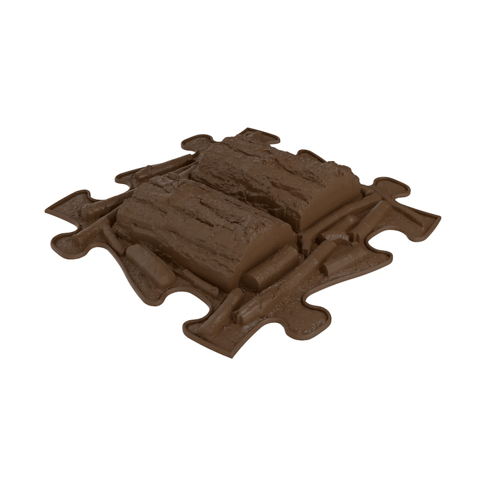 Tinnitots Logs Brown Firm Muffik Sensory Playmats Tiles